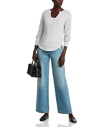 V-neck Layered Sweater
