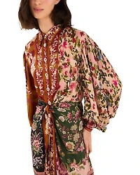 Farm Rio Winter Garden Mini Dress