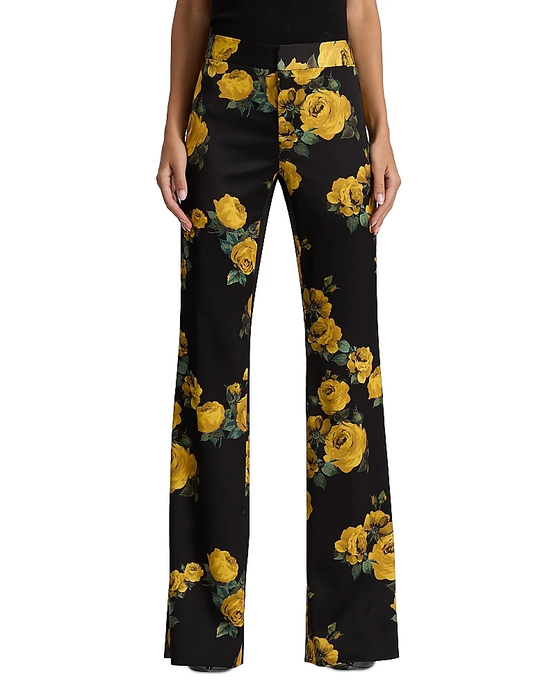 Alice and Olivia Livi Printed Floral Pants