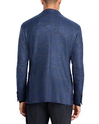 Kei Plaid Unstructured Trim Fit Sport Coat