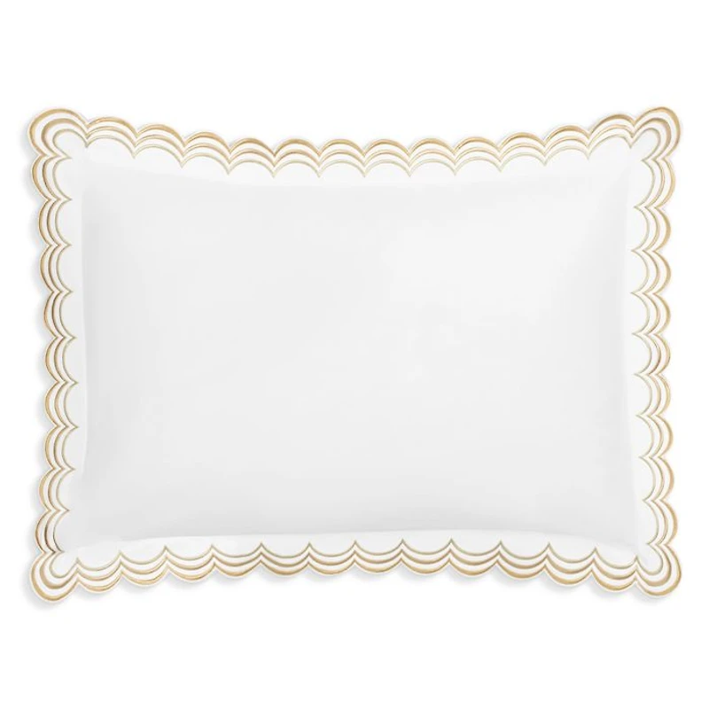 Stella Scalloped Embroidered Boudoir Sham