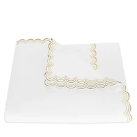 Matouk Stella Scalloped Embroidered Duvet Cover