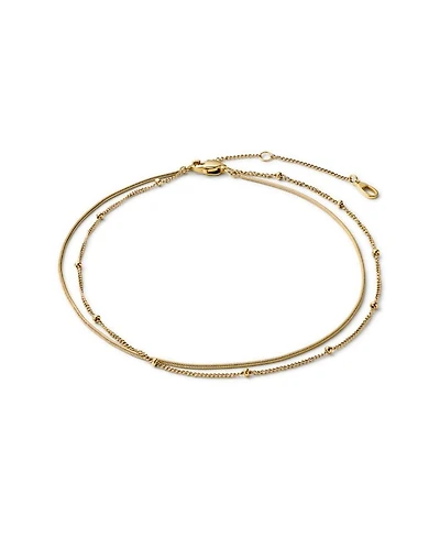 Hallie Stainless Steel Gold Anklet