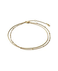 Hallie Stainless Steel Gold Anklet