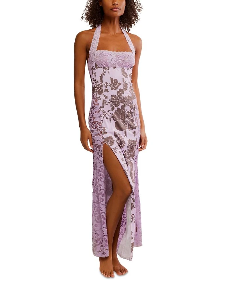 Love You Most Printed Maxi Nightgown