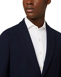Navy Cotton B Jersey Blazer
