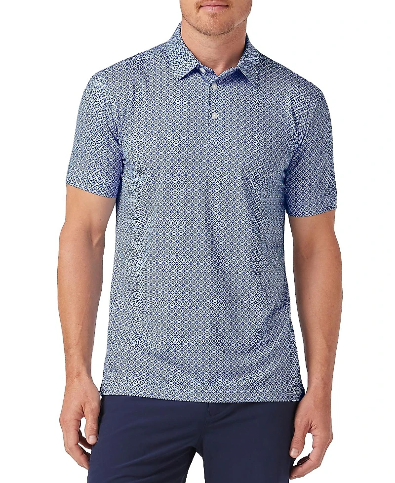 Mizzen+Main Versa Short Sleeve Polo Provence Parquet