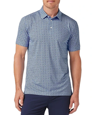 Mizzen+Main Versa Short Sleeve Polo Provence Parquet
