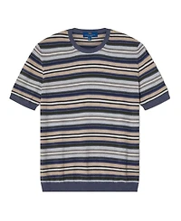 Pratt Stripe Short Sleeve Crewneck Sweater