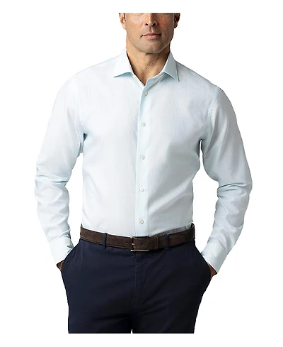 Robert Talbott Reynolds Dobby Stripe Contemporary Fit Shirt