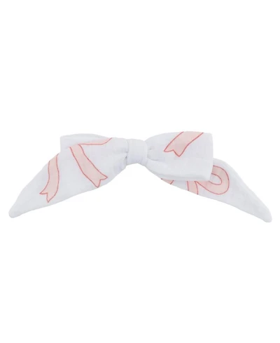Girls' Tie Bow Big Bows in Pink Hair Clip - Baby