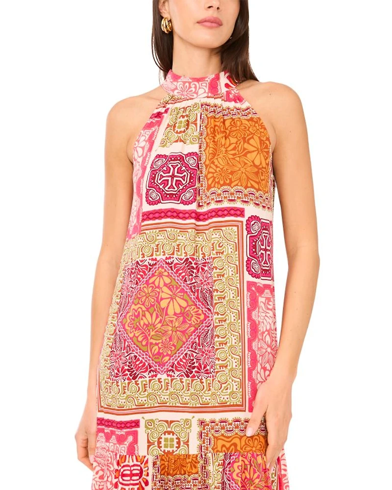 Printed Sleeveless Dress