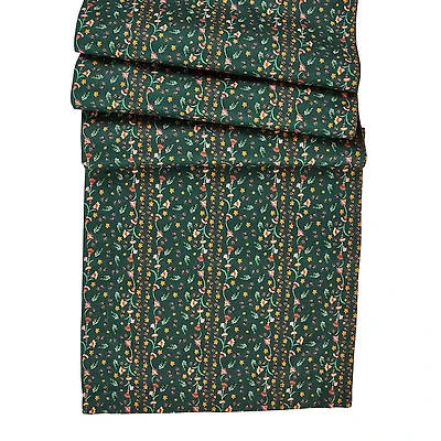Juliska Klara Table Runner, Evergreen, 18 X 90