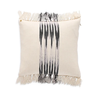 Kutnia Peshtemal Cotton Ikat Tassel Decorative Pillow, 20 x 20