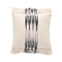 Kutnia Peshtemal Cotton Ikat Tassel Decorative Pillow, 20 x 20