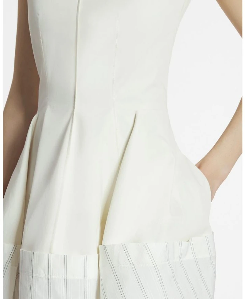 Cotton Peplum Dress