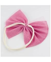 Girls' Sparkle Gathered Bow Headband - Baby