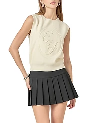 English Factory Women's Embo Logo Knit Vest