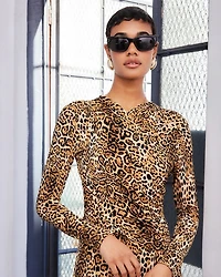 Kourtney Cross Front Midi Dress