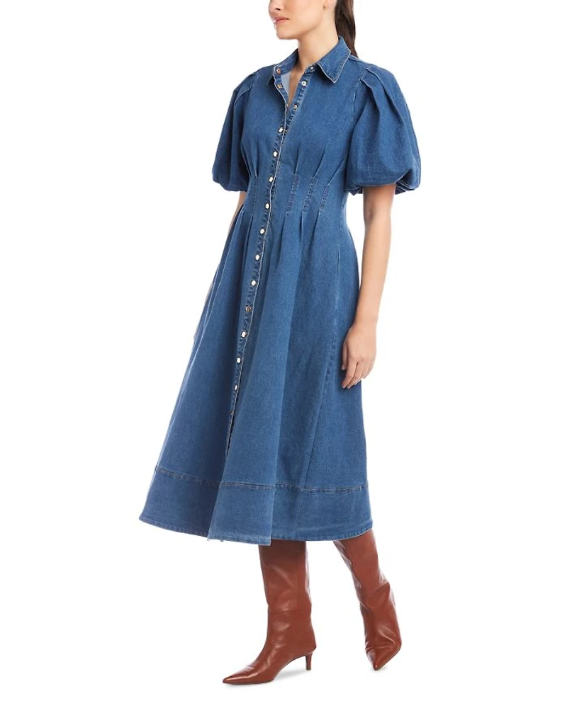 Esme Denim Midi Shirt Dress