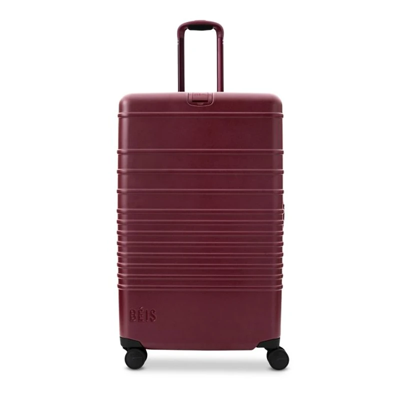 The Large Check in Roller - Burgundy