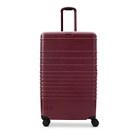 The Large Check in Roller - Burgundy