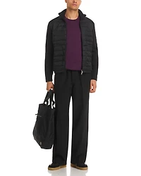 Padded Zip Up Cardigan