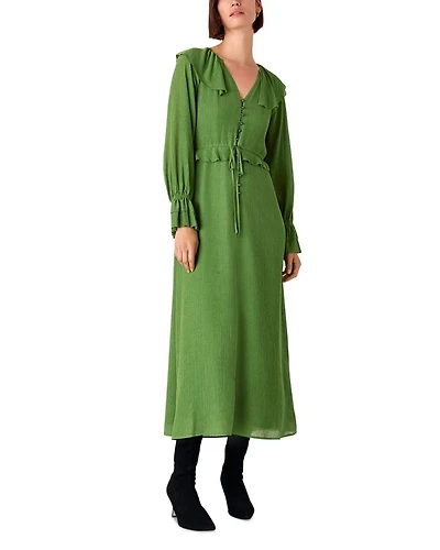 Frill Boho Midi Dress
