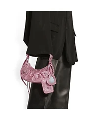 Le Cagole Shoulder Bag with Rhinestones