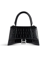 Balenciaga Hourglass Handbag Crocodile Embossed