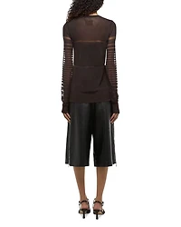 Shadow Striped Long Sweater