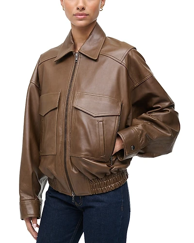 Staud Eugene Leather Jacket