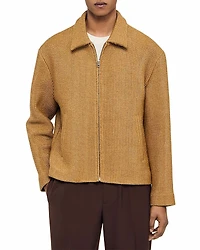 Sandro Woven Raffia Jacket