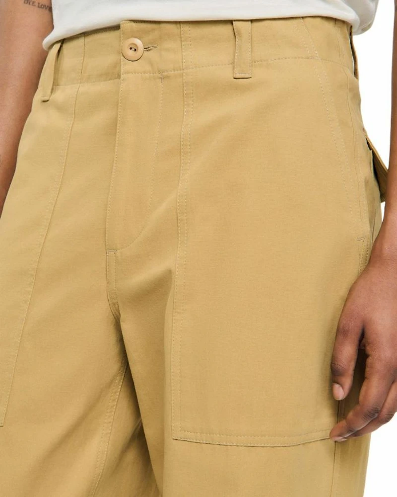 Wide Leg Cotton Pants