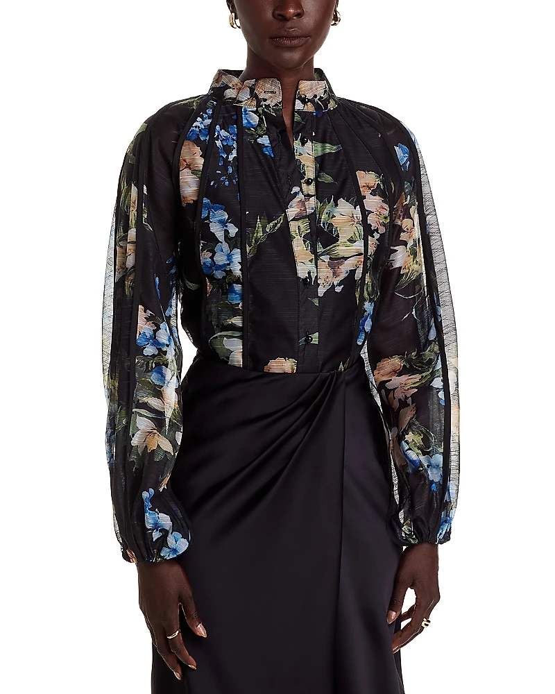 Nancy Yang Seamed Blouse