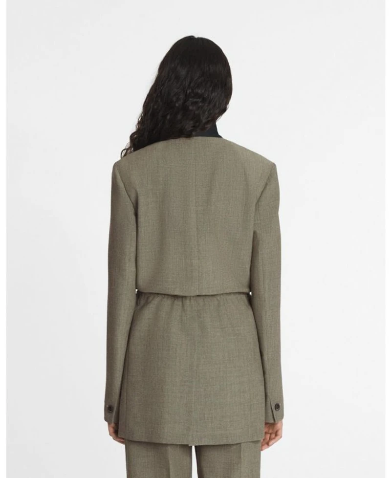 Belted Wool Jacket