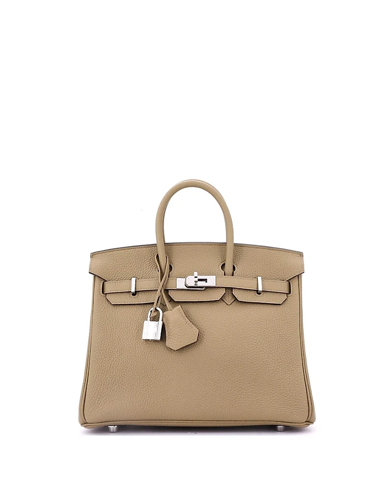 Pre-Owned HERMES Birkin Handbag Togo with Palladium Hardware
