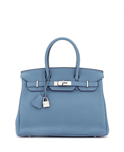 Pre-Owned HERMES Birkin Handbag Togo with Palladium Hardware
