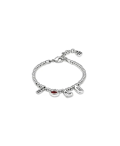 UNOde50 Sterling Silver-Plated Beaded Bracelet With Charms