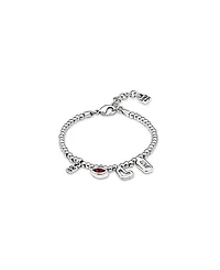 UNOde50 Sterling Silver-Plated Beaded Bracelet With Charms