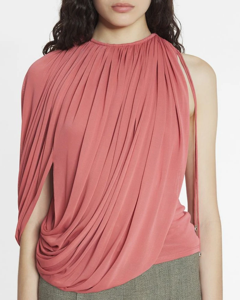 Draped Jersey Top