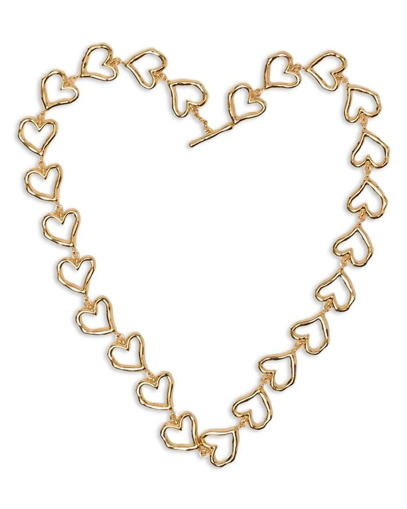 Heart Necklace, 16.7"L