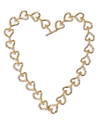 Heart Necklace, 16.7"L