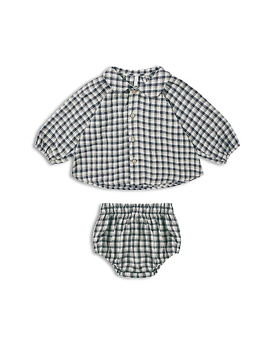 Rylee + Cru Girls' Nellie Check Shirt & Bloomers Set - Baby