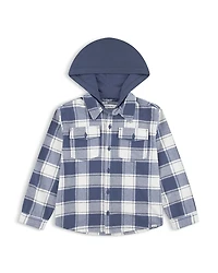 Abercrombie kids Boys' & Fitch Hooded Flannel Shirt - Little Kid, Big Kid