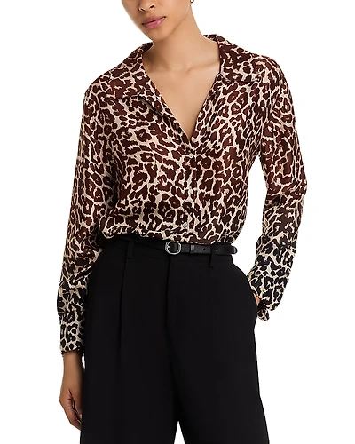 Bella Dahl Flowy Wide Collar Button Down Shirt
