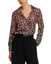 Bella Dahl Flowy Wide Collar Button Down Shirt