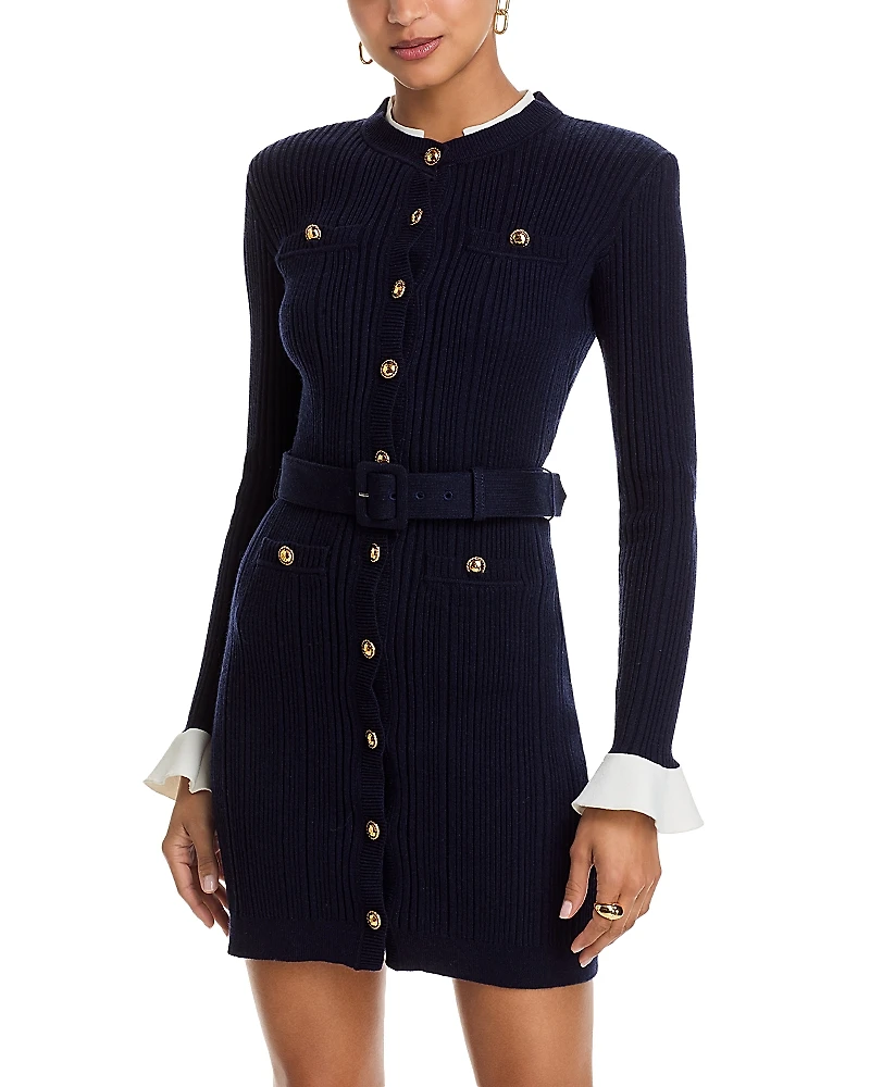 Self-Portrait Knit Mini Dress