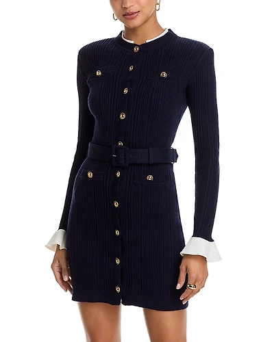 Self-Portrait Knit Mini Dress