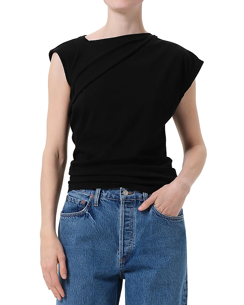 Agolde Beth Asymmetric Tee